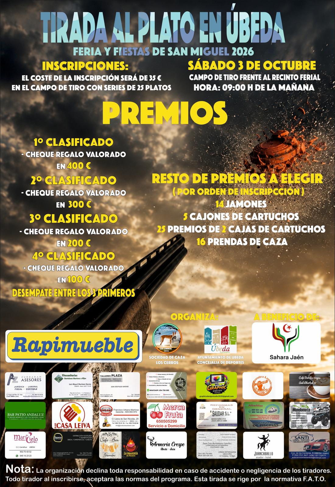 Gran Tirada al Plato ROBOT en Úbeda (Jaén).