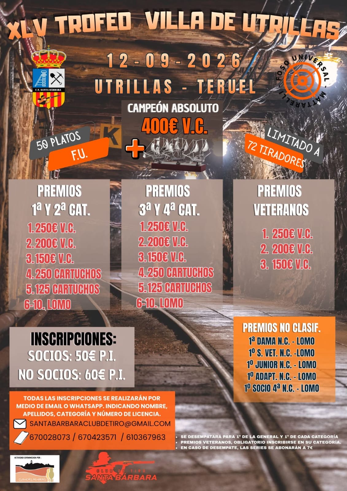 XLV Trofeo Villa de Utrillas F.U. en el Campo de Tiro Santa Barbara en Utrillas (Teruel).