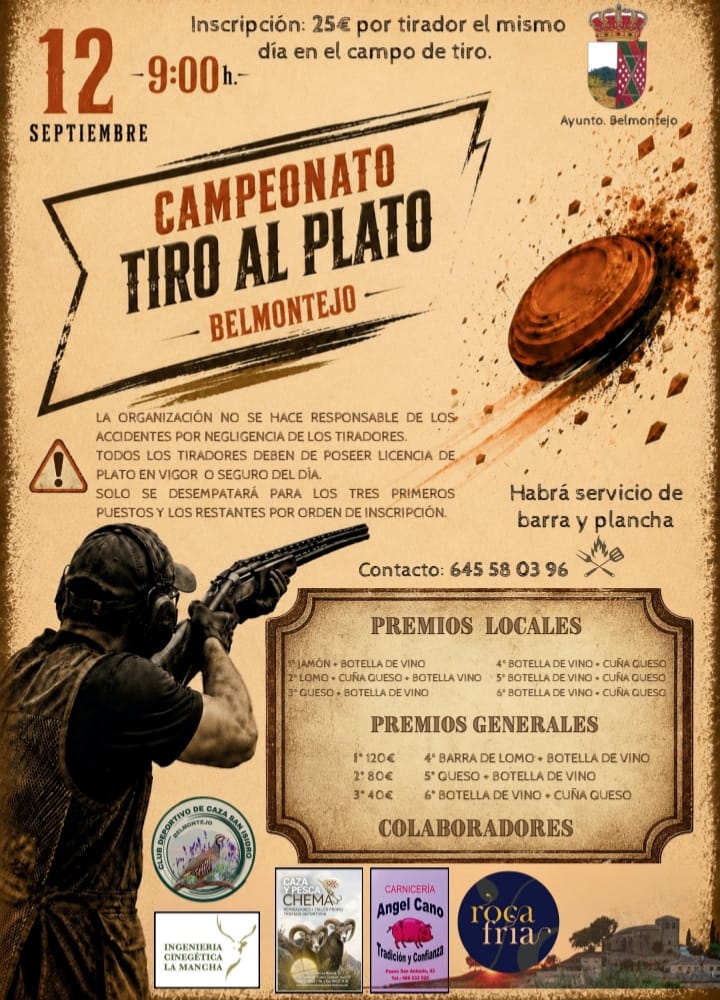 Tirada al Plato ROBOT en Belmontejo (Cuenca).
