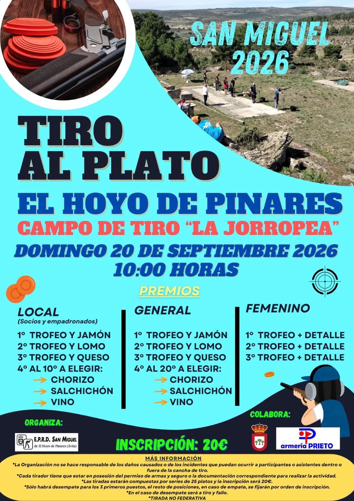 Tirada al Plato ROBOT en El Hoyo de Pinares (Ávila).