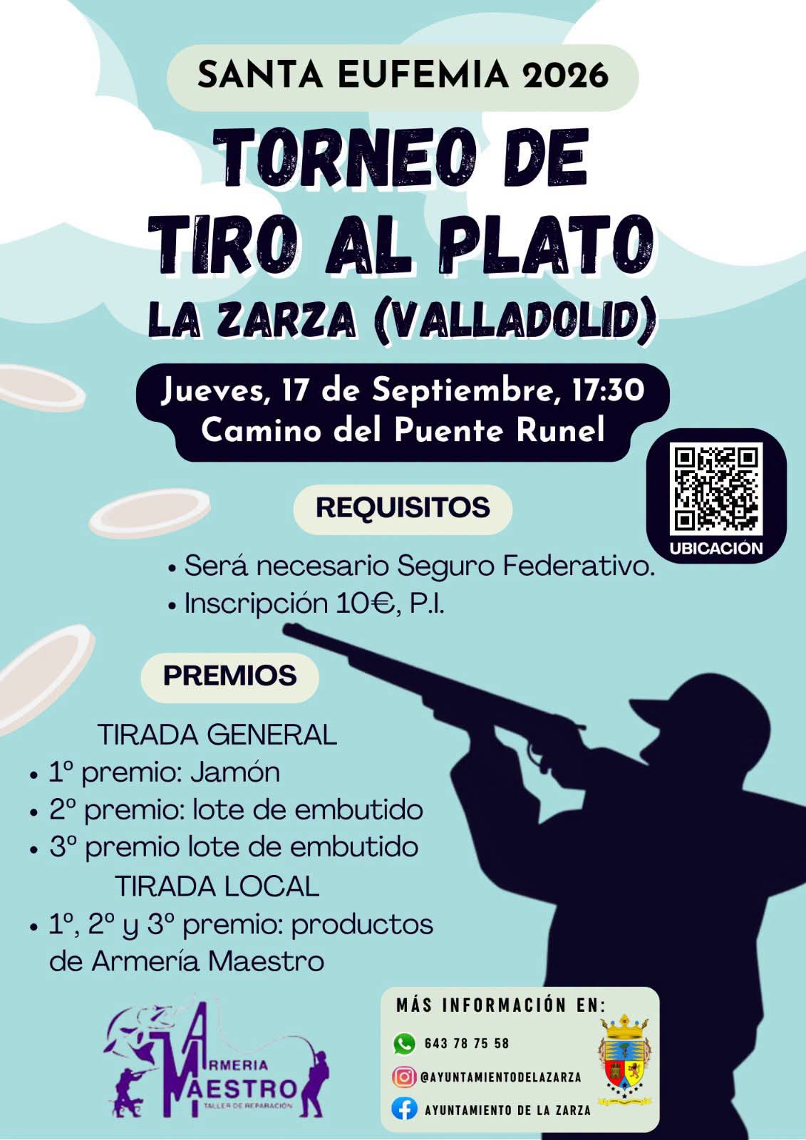 Tirada al Plato ROBOT en La Zarza (Valladolid).