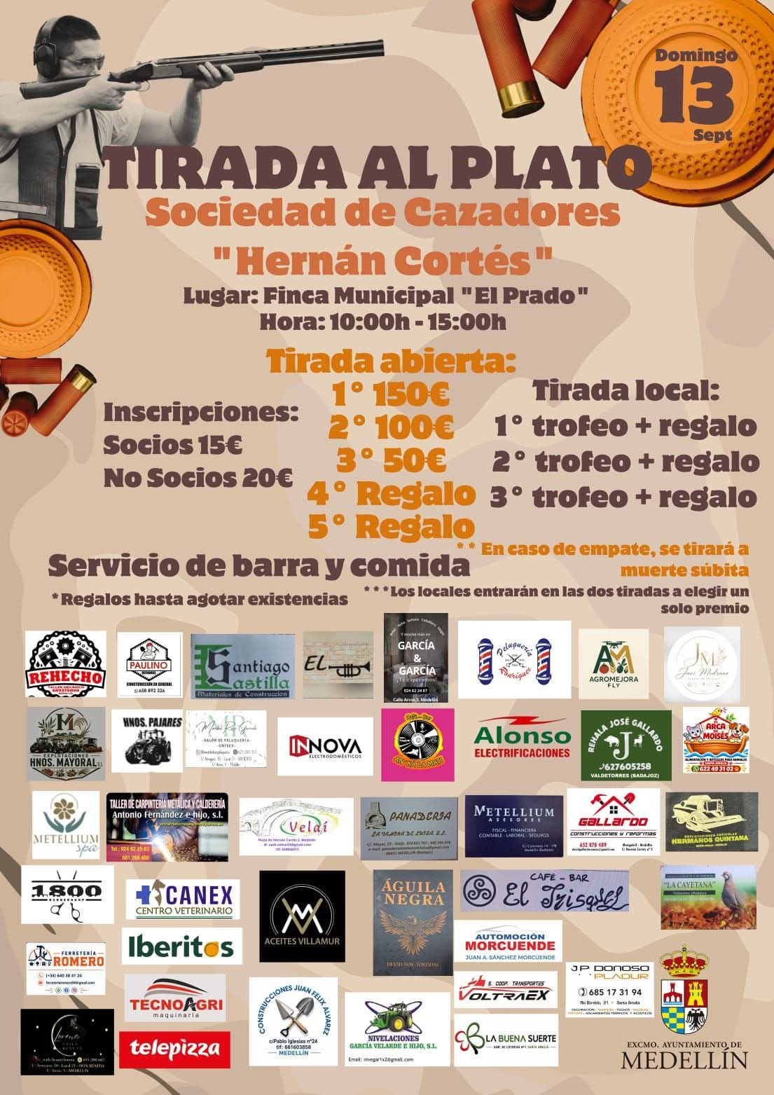 Tirada al Plato ROBOT en Medellín (Badajoz).