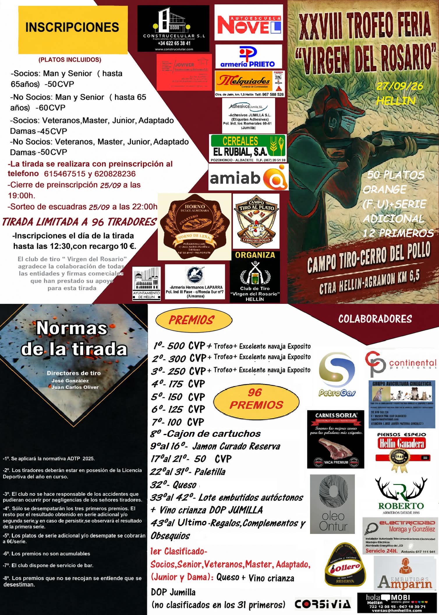 XXVIII Trofeo Feria F.U. en el Campo de Tiro Cerro del Pollo en Hellín (Albacete).