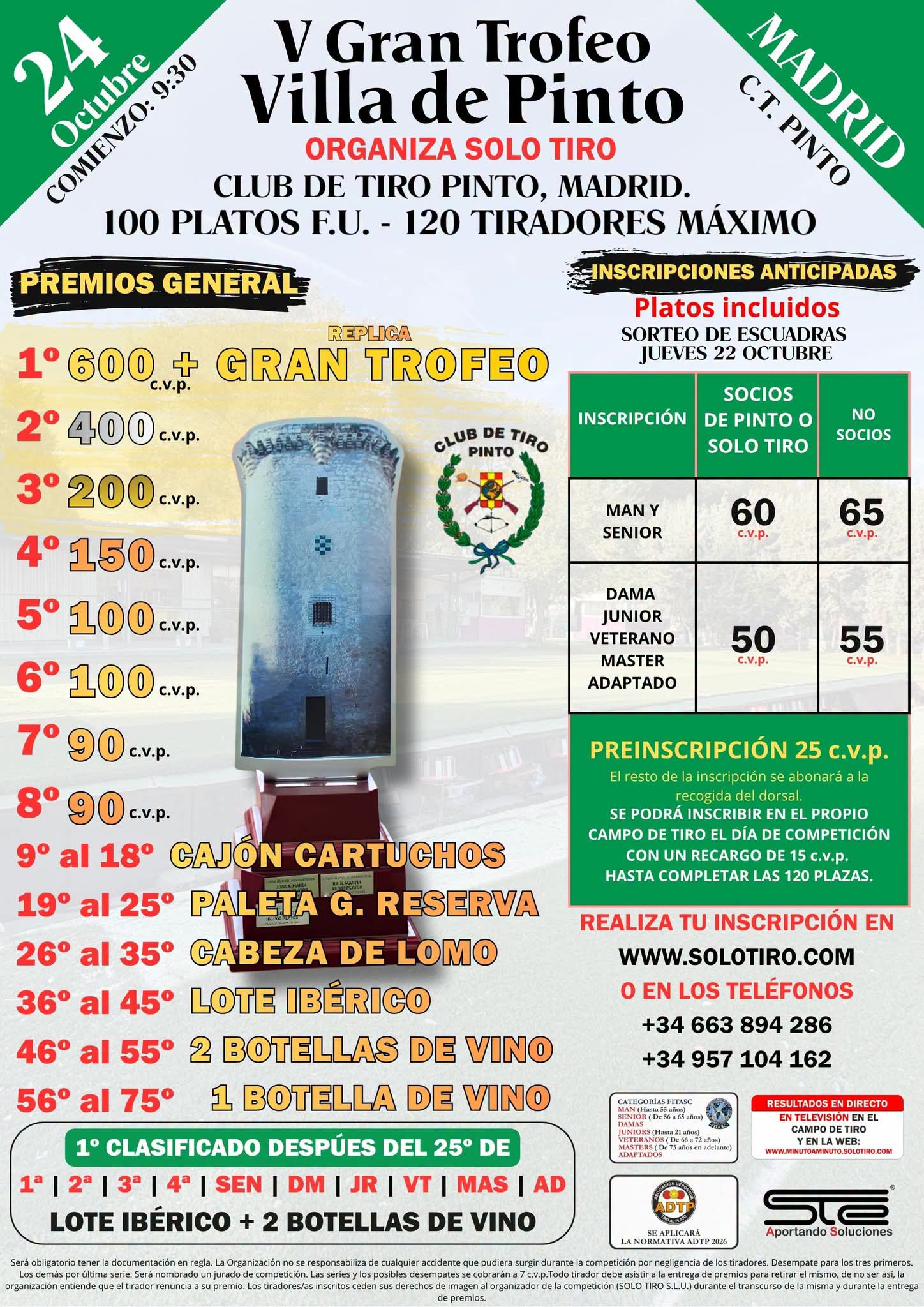 V Gran Trofeo Villa de Pinto F.U en el Club de Tiro Pinto (Madrid).