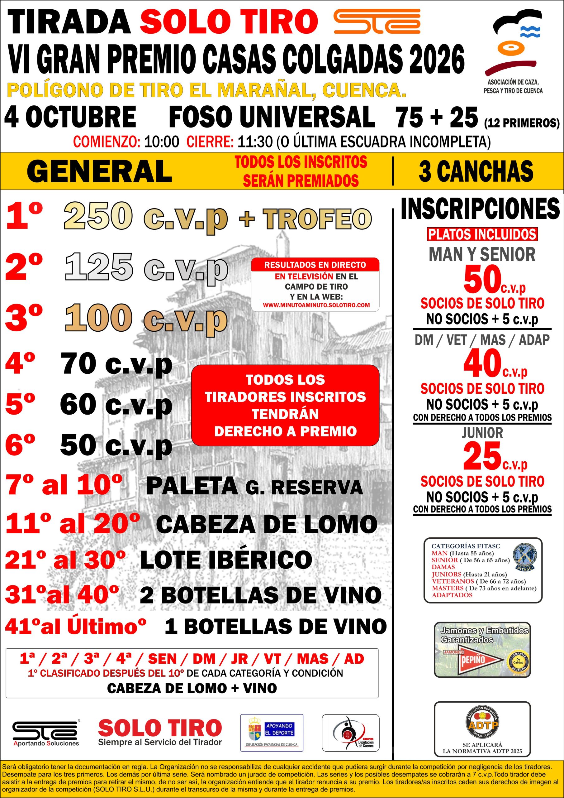 VI Gran Premio Casas Colgadas SOLO TIRO F.U. en Cuenca.